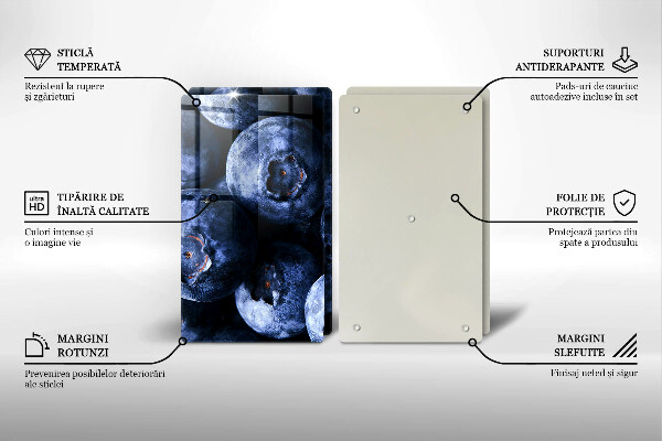Glas Ceranfeldabdeckung Nahaufnahme von Beeren
