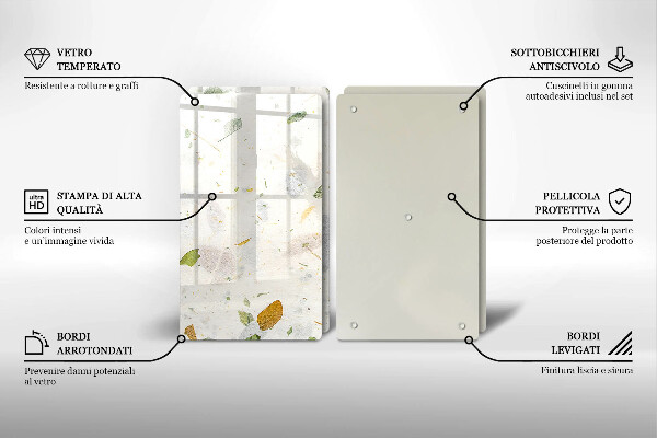 Glas Ceranfeldabdeckung Fallende Blätter