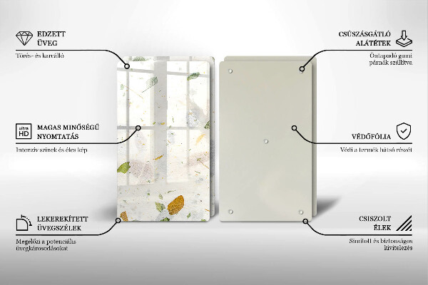 Glas Ceranfeldabdeckung Fallende Blätter