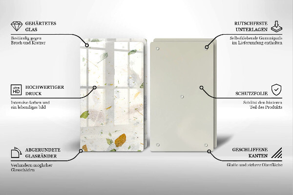 Glas Ceranfeldabdeckung Fallende Blätter