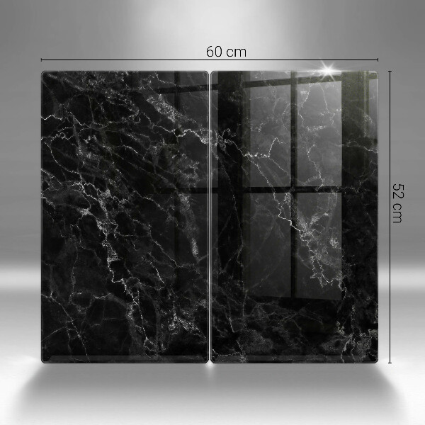 Glas Herdabdeckplatte Eleganter Marmor