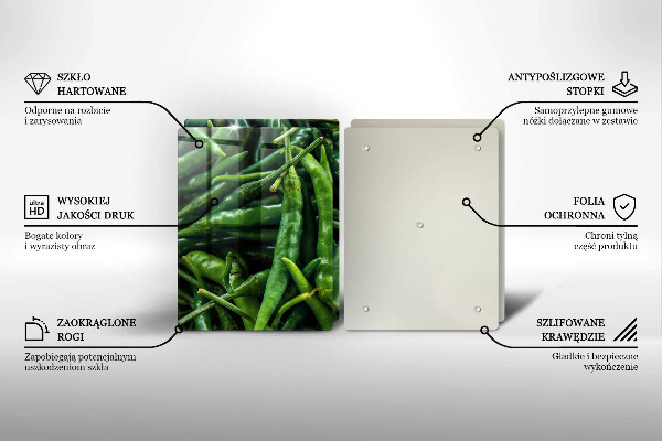 Glas Ceranfeldabdeckung Erbsenschoten