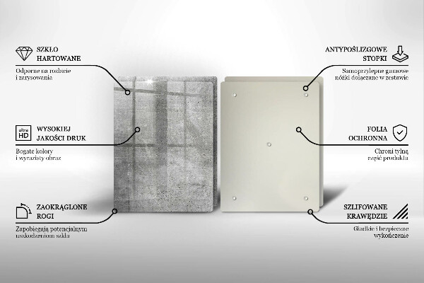 Glas Ceranfeldabdeckung Betonstruktur