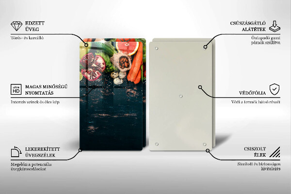 Glas Ceranfeldabdeckung Früchte und Gemüse
