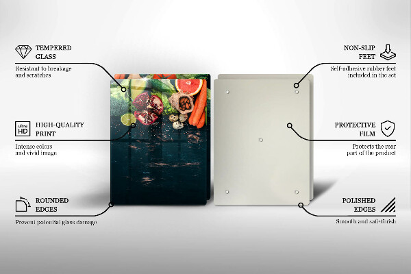 Glas Ceranfeldabdeckung Früchte und Gemüse