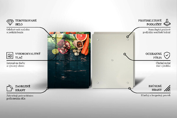 Glas Ceranfeldabdeckung Früchte und Gemüse