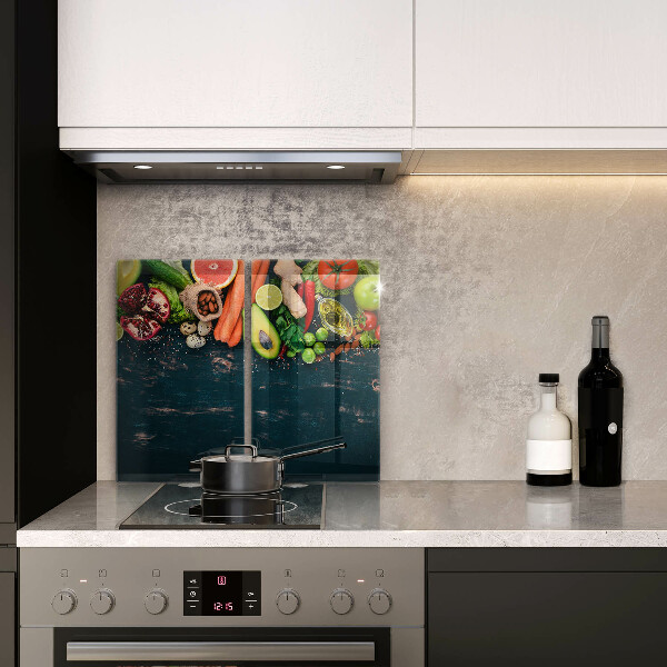 Glas Ceranfeldabdeckung Früchte und Gemüse