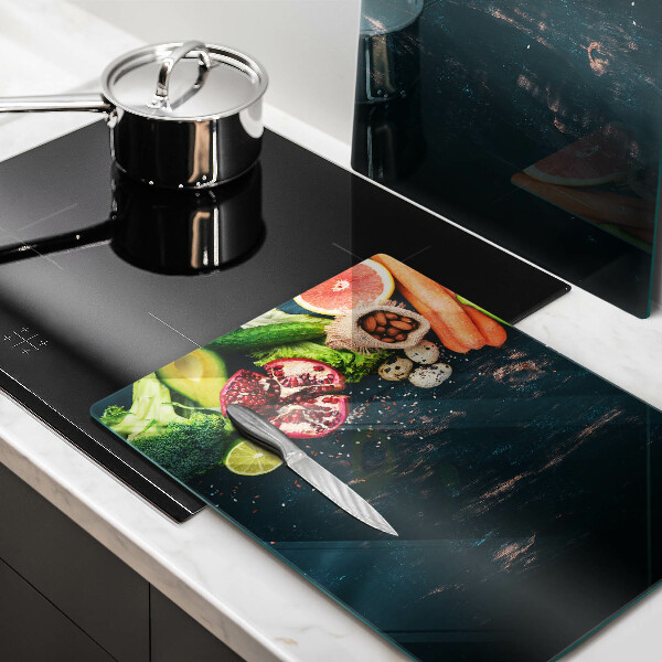 Glas Ceranfeldabdeckung Früchte und Gemüse