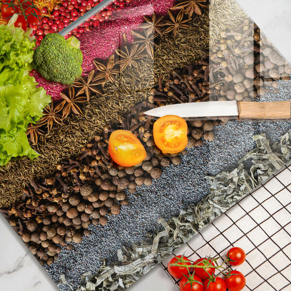 Glas Ceranfeldabdeckung Bunte Gewürze