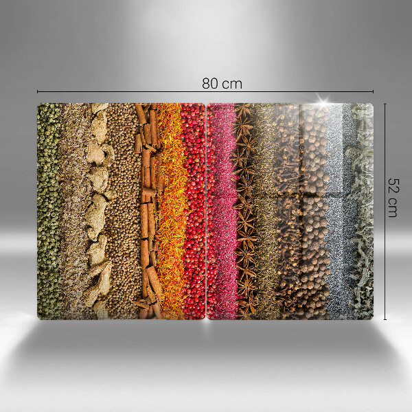 Glas Ceranfeldabdeckung Bunte Gewürze
