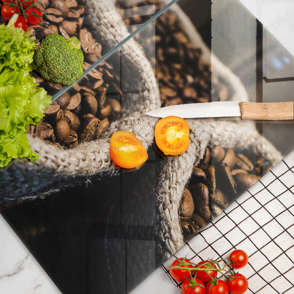 Glas Ceranfeldabdeckung Säcke mit Kaffeebohnen