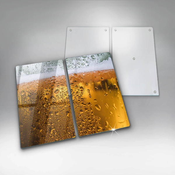 Glas Ceranfeldabdeckung Nasses Glas Bier