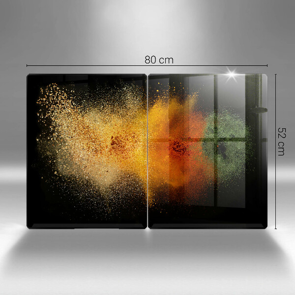 Glas Ceranfeldabdeckung Bunte Gewürze