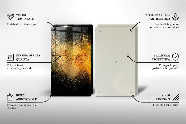 Glas Ceranfeldabdeckung Bunte Gewürze