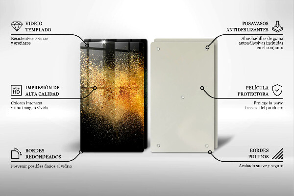 Glas Ceranfeldabdeckung Bunte Gewürze