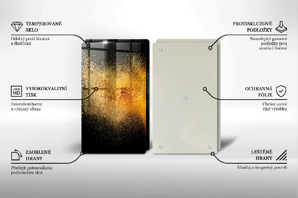 Glas Ceranfeldabdeckung Bunte Gewürze