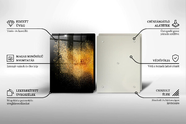 Glas Ceranfeldabdeckung Bunte Gewürze