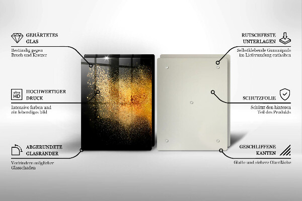 Glas Ceranfeldabdeckung Bunte Gewürze