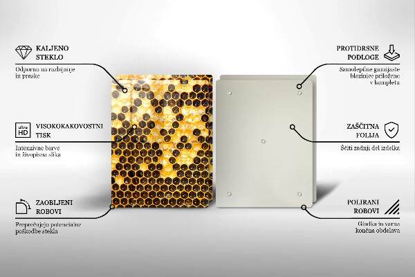 Glas Ceranfeldabdeckung Bienenwabe