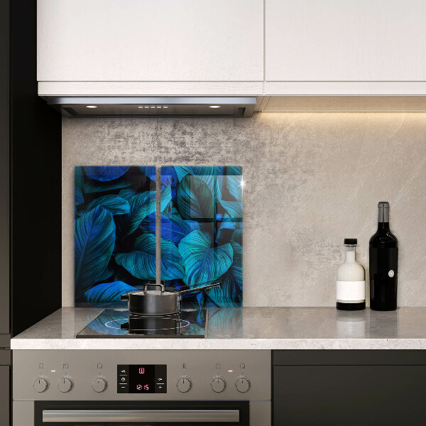 Glas Herdabdeckplatte Blätter der Dschungelvegetation