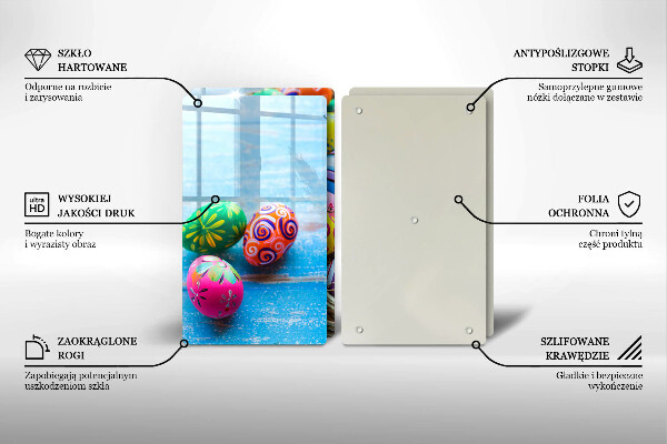 Glas Herdabdeckplatte Ostereier Ostereier