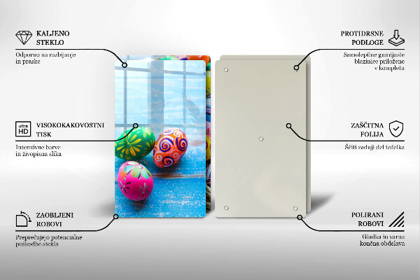 Glas Herdabdeckplatte Ostereier Ostereier