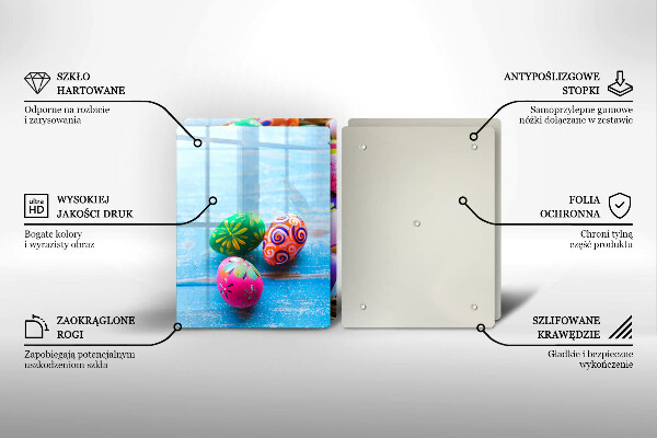 Glas Herdabdeckplatte Ostereier Ostereier