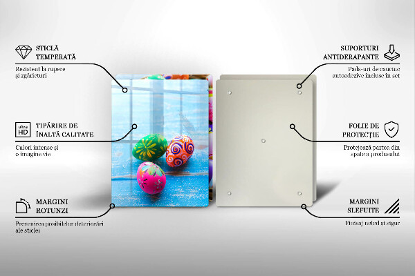 Glas Herdabdeckplatte Ostereier Ostereier