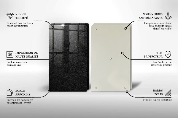 Glas Herdabdeckplatte Felsstruktur