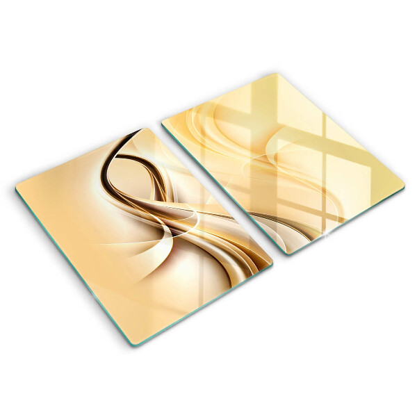 Glas Herdabdeckplatte Rauchabstraktion