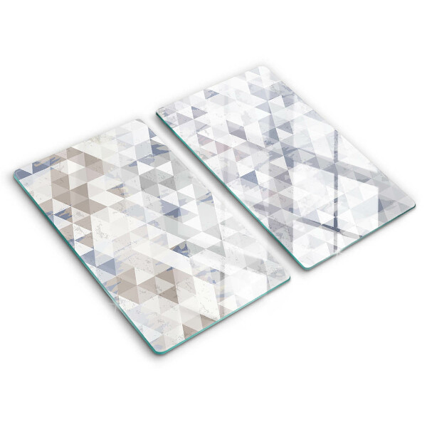 Glas Herdabdeckplatte Dreiecksmuster