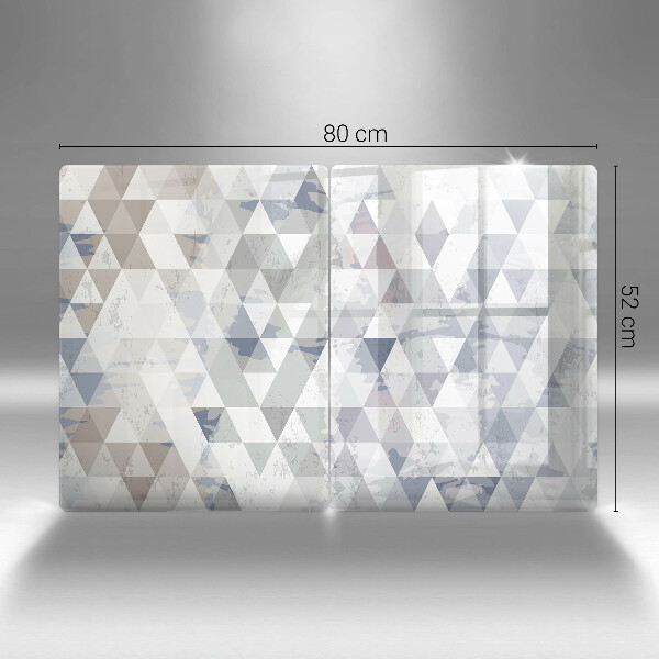 Glas Herdabdeckplatte Dreiecksmuster