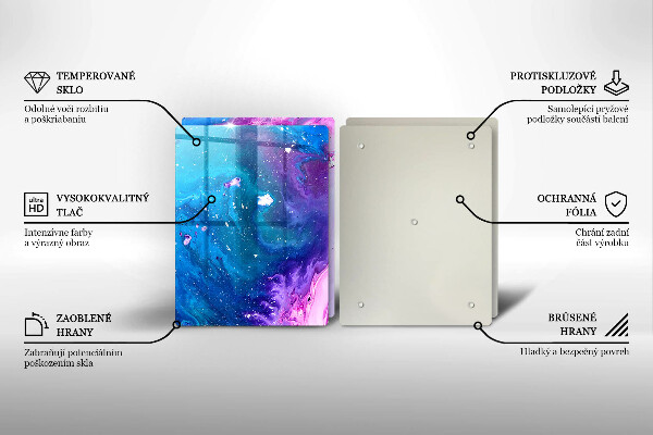 Glas Ceranfeldabdeckung Abstraktionstinten