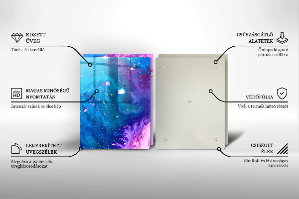 Glas Ceranfeldabdeckung Abstraktionstinten