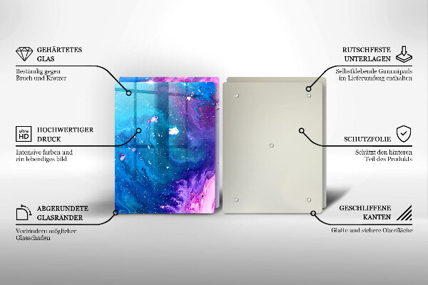 Glas Ceranfeldabdeckung Abstraktionstinten