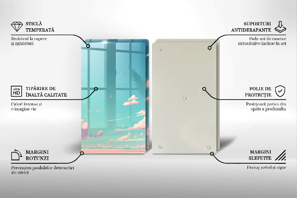 Glas Ceranfeldabdeckung Märchenhafter Himmel