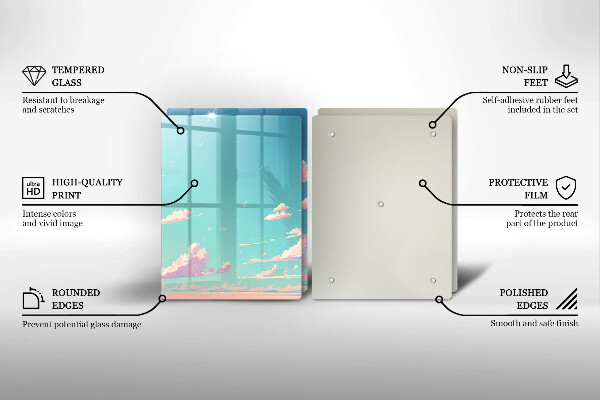 Glas Ceranfeldabdeckung Märchenhafter Himmel