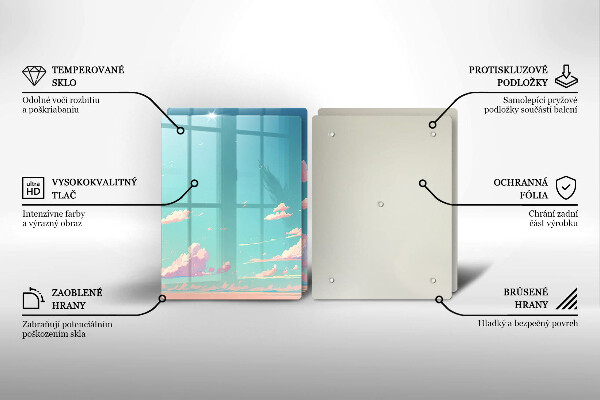 Glas Ceranfeldabdeckung Märchenhafter Himmel