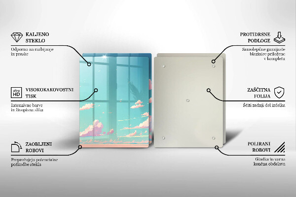 Glas Ceranfeldabdeckung Märchenhafter Himmel