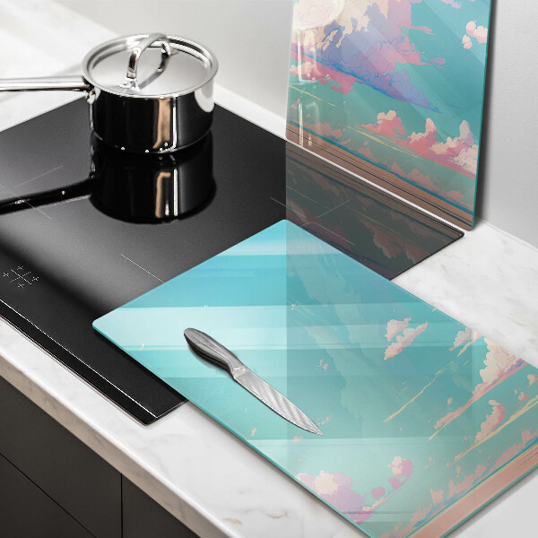 Glas Ceranfeldabdeckung Märchenhafter Himmel