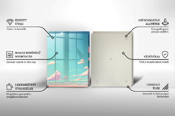 Glas Ceranfeldabdeckung Märchenhafter Himmel