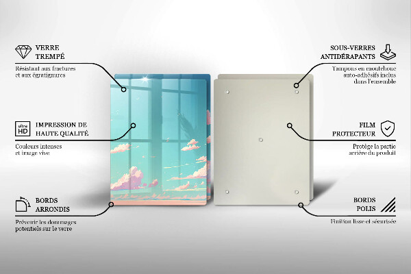 Glas Ceranfeldabdeckung Märchenhafter Himmel