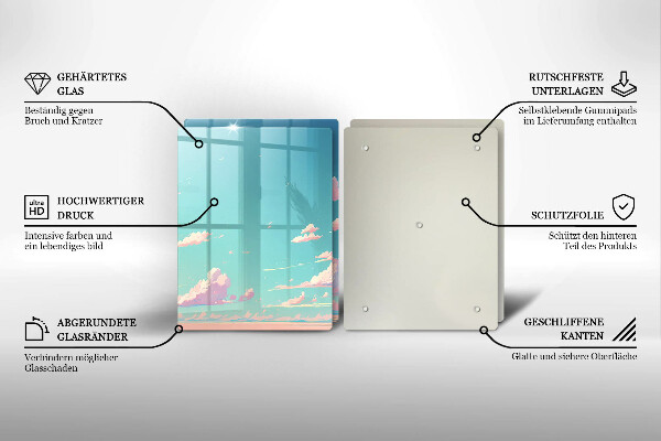 Glas Ceranfeldabdeckung Märchenhafter Himmel
