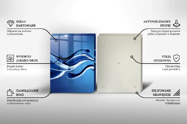Glas Ceranfeldabdeckung Flüssige Abstraktion