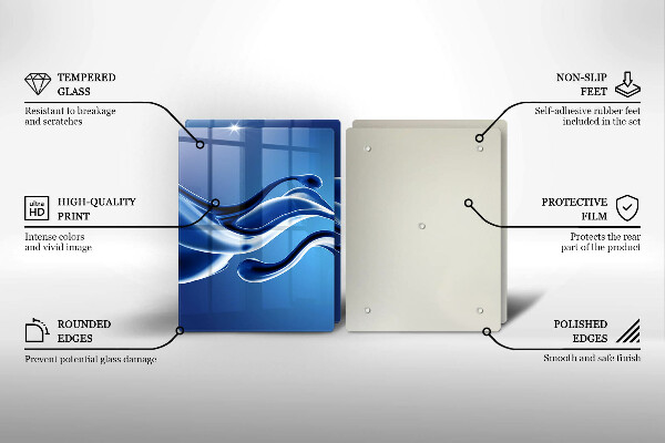 Glas Ceranfeldabdeckung Flüssige Abstraktion