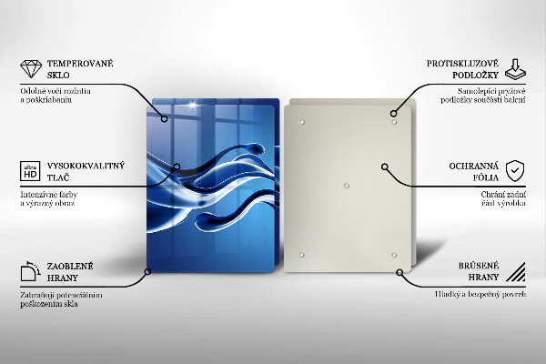 Glas Ceranfeldabdeckung Flüssige Abstraktion