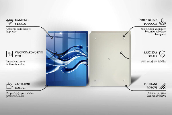 Glas Ceranfeldabdeckung Flüssige Abstraktion