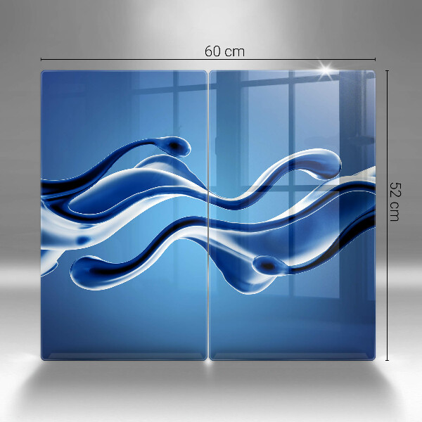 Glas Ceranfeldabdeckung Flüssige Abstraktion