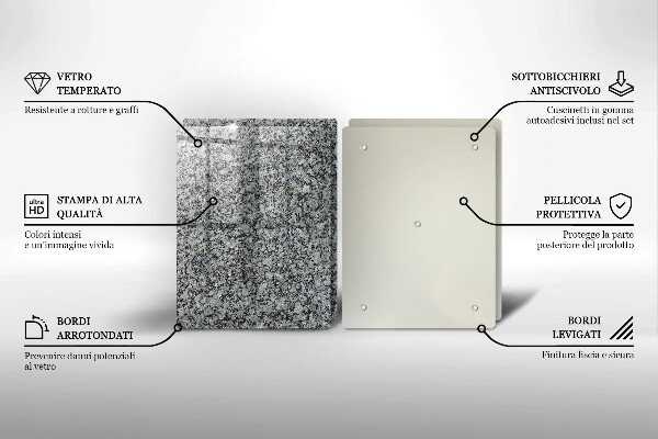 Glas Herdabdeckplatte Steinstruktur