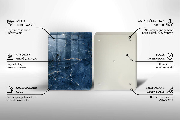 Glas Herdabdeckplatte Marmorsteinstruktur